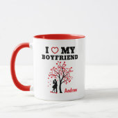 Mug I Love My Boyfriend deux tons (Gauche)