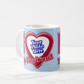 Mug I Love My Boyfriend Photo Red Heart Light Blue (Devant gauche)