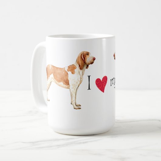Mug I Love my Bracco Italiano (Devant gauche)