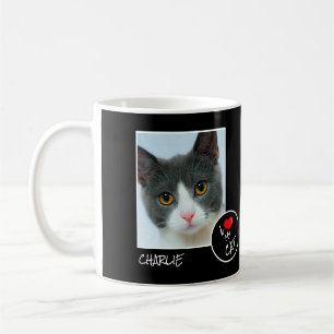 Mug I Love My Cat, Custom Photo - Pet Lovers