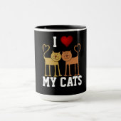 Mug I Love My Cats (Centre)