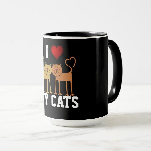 Mug I Love My Cats (Devant droit)