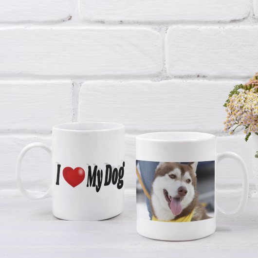 Mug I Love My Dog photo
