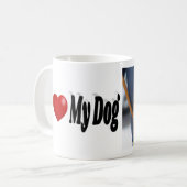 Mug I Love My Dog photo (Devant gauche)