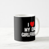 Mug I Love My Emo Girlfriend Coeur Rouge Emo Girlfrien (Devant droit)