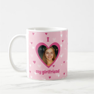 Mug I Love My Girlfriend Custom Photo Hearts Valentine