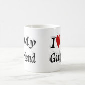 Mug I Love My Girlfriend mignon texte noir (Centre)