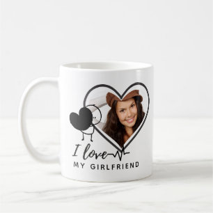 Mug I Love My Girlfriend PHOTO Don Coeur personnalisé