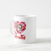 Mug I Love My Girlfriend Photo personnalisée (Devant gauche)
