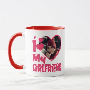 Mug I Love My Girlfriend Photo personnalisée