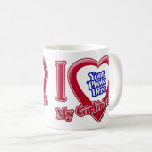 Mug I Love My Girlfriend Photo Red Heart (Devant droit)