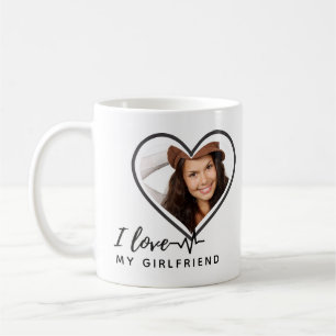 Mug I Love My Girlfriend PHOTO TEXT Cadeau personnalis