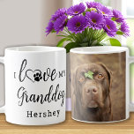 Mug I Love My Granddog mignon animal de compagnie Chie<br><div class="desc">J'Aime Mon Grand-Chien ! ... Surprenez votre grand-père de chien préféré cette Fête des pères, Noël ou son anniversaire avec cette tasse de café super mignonne personnalisée pour animaux de compagnie. Offrez un cadeau parfait à vos parents et aux grands-parents de vos chiens avec cette drôle de tasse d'amant de...</div>