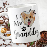 Mug I Love My Granddog Personalized Grandma Pet Photo<br><div class="desc">J'Aime Mon Grand-Chien ! ... Surprenez votre grand-mère de chien préférée cette fête des mères, Noël ou son anniversaire avec cette tasse de café super mignonne personnalisée pour animaux de compagnie. Offrez un cadeau parfait à vos parents et aux grands-parents de vos chiens avec cette drôle de tasse d'amant de...</div>