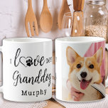 Mug I Love My Granddog Personnalisé Cute Pet Photo<br><div class="desc">J'Aime Mon Grand-Chien ! ... Surprenez votre grand-mère de chien préférée cette fête des mères, Noël ou son anniversaire avec cette tasse de café super mignonne personnalisée pour animaux de compagnie. Offrez un cadeau parfait à vos parents et aux grands-parents de vos chiens avec cette drôle de tasse d'amant de...</div>