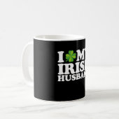 Mug I Love My Irish Husband Couple St Patrick's Day (Devant gauche)