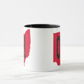 Mug I Love My Ohio Home Script Ohio Buckeye State (Centre)