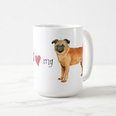 Mug I Love my Petit Brabancon (Devant droit)