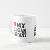 Mug I Love My Physician Assistant Funny Valentine Red  (Devant gauche)