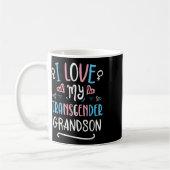 Mug I Love My Transgender Grandson Lgbt Trans Pride Fl (Gauche)