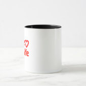 Mug I Love My Wife - Cadeau romantique pour femme, mar (Centre)