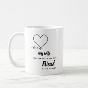 Mug I Love My Wife PHOTO Don - Meilleur Ami Personnali