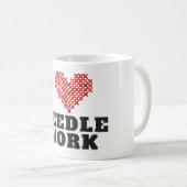 Mug I Love Needlework Cross Stitch (Devant droit)