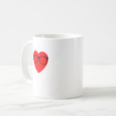 Mug I Love Nerds Gles Funny Heart Valentines Gift Men  (Devant gauche)