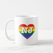 Mug I Love New Jersey Rainbow Heart (Gauche)
