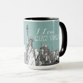 Mug I Love New York Personnalisé (Devant droit)