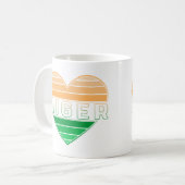 Mug I Love Niger, Coeur Nigérien (Devant gauche)