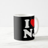 Mug I Love Nj Heart New Jersey (Devant droit)