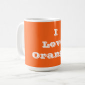 Mug I Love Orange (Devant gauche)