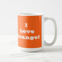 Mug I Love Orange