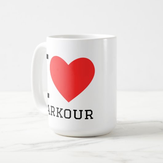 Mug I love parkour (Devant gauche)