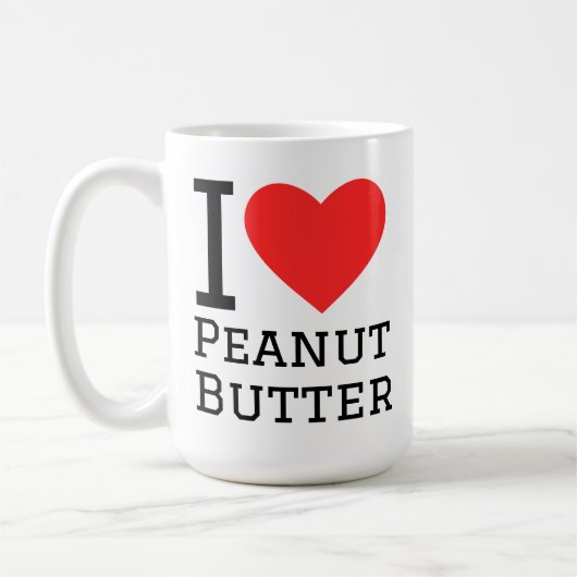 Mug I love peanut butter (Gauche)