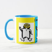 Mug I love PENGUINS - Faune - Nature - Jaune (Gauche)