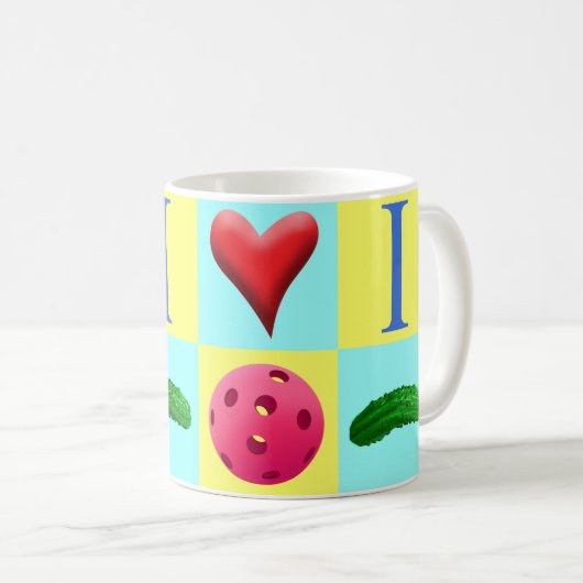Mug I Love Pickleball (Devant droit)