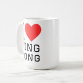 Mug I love ping pong (Devant gauche)