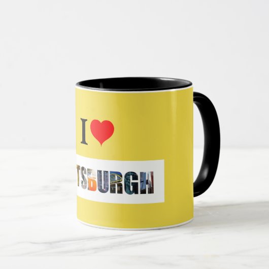 Mug I Love Pittsburgh (Devant droit)
