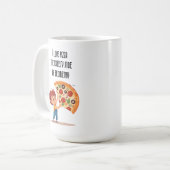 Mug "I Love Pizza : The Cheesy Side of Geometry" drôle (Devant gauche)