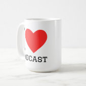 Mug I love podcast (Devant gauche)