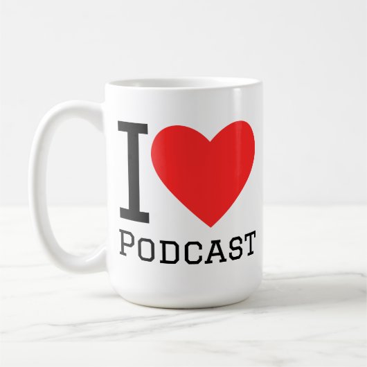 Mug I love podcast (Gauche)