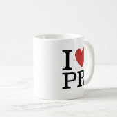 Mug I ❤️ Love PR - PR Département ou firme (Devant droit)