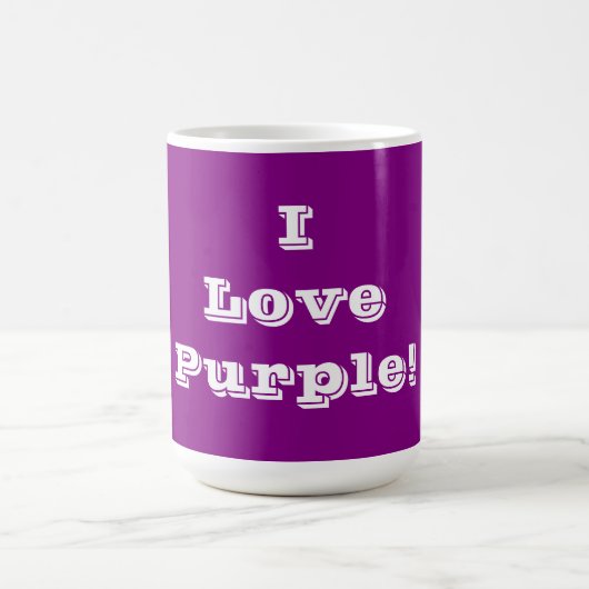 Mug I Love Purple (Centre)