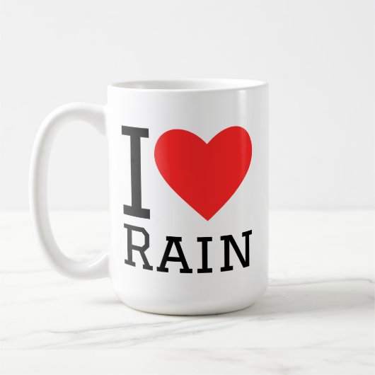 Mug I love rain (Gauche)