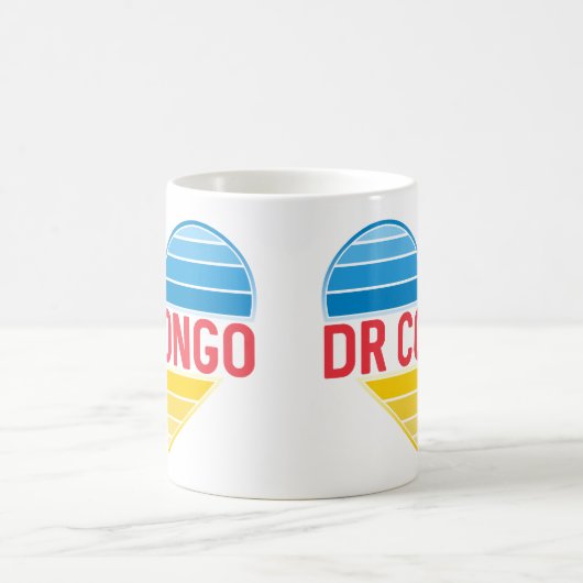 Mug I Love RD Congo, Congo-Kinshasa Coeur (Centre)