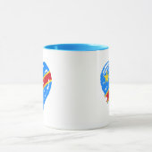Mug I Love RDC - Congo Congo Drapeau Entendu (Centre)