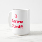 Mug I Love Red (Devant gauche)