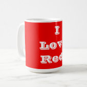 Mug I Love Red (Devant gauche)